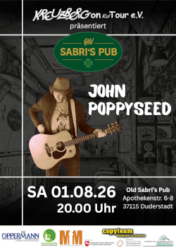 John Poppyseed *live* im Old Sabri's Pub